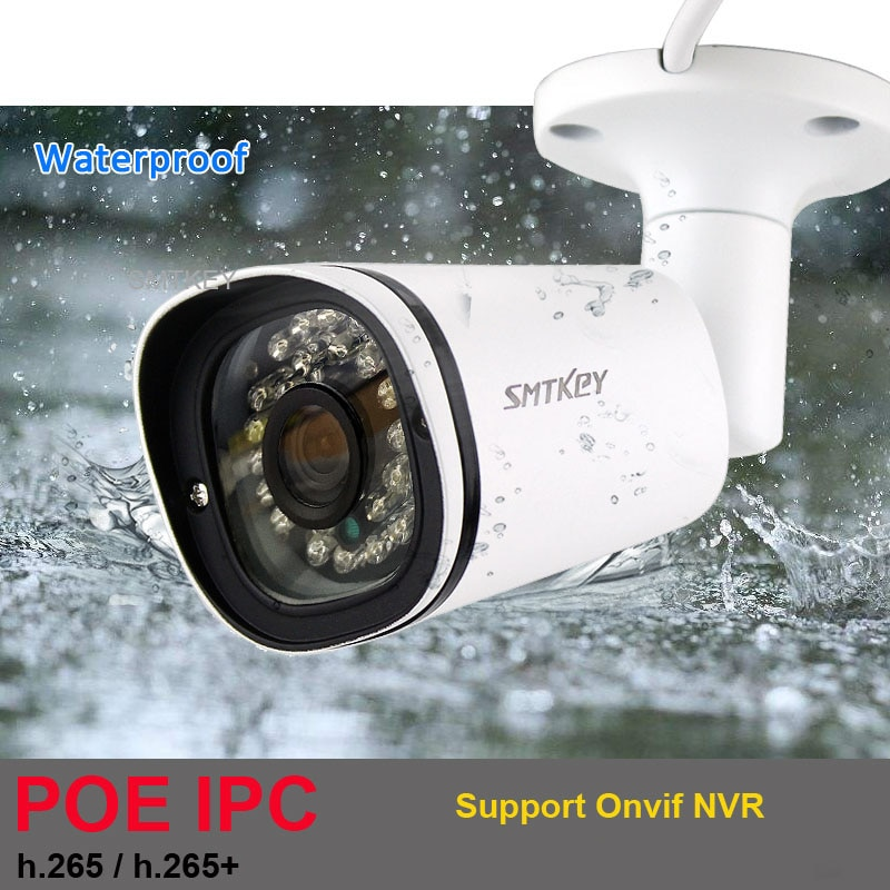 SMTKEY H.265 DC 12V / 48V POE 3.6mm IP Camera  2MP / 4MP / 5MP IPC Onivf Xmeye APP for NVR or POE security system  - 1