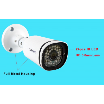 SMTKEY H.265 DC 12V / 48V POE 3.6mm IP Camera  2MP / 4MP / 5MP IPC Onivf Xmeye APP for NVR or POE security system  - 3