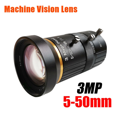 New 5-50mm cs F1.4 Zoom Lens 3MP Manual Iris CCTV Lens 1/2.5" CS Mount Surveillance Camera Lens for iP POE AHD CAMERA  - 1